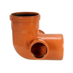 Codo A 87°30´mh Doble Acometida 1.8mm. X 110mm.