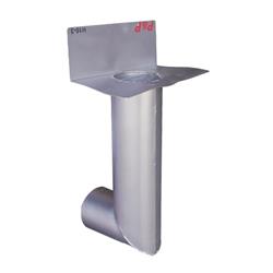 Embudo Acero Inox. H10-3 Medio Plato Codo Largo 2kg